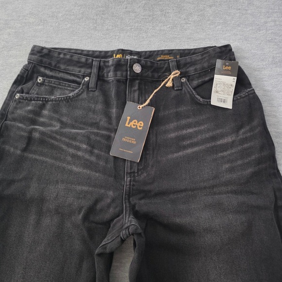 Lee Vintage Modern High Rise Straight Leg Ankle Jeans Washed Black Size 32 - Picture 2 of 12